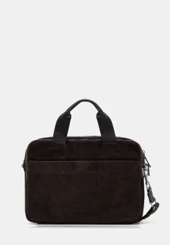 Marc O'Polo geanta de piele intoarsa culoarea maro, 5000007751 imagine