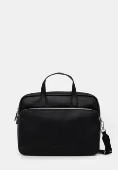 Marc O'Polo geanta pentru laptop din piele culoarea negru, 5000009083 imagine