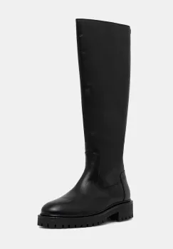 Marc O'Polo ghete de piele Phia culoarea negru, cu toc plat, 50818098001100 imagine
