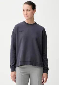 Marc O'Polo hanorac de bumbac culoarea albastru marin, neted, 5000007724 imagine