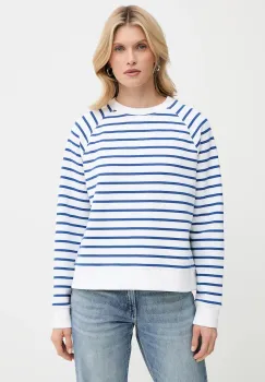 Marc O'Polo hanorac de bumbac culoarea bleumarin, cu imprimeu, 5000006574 imagine
