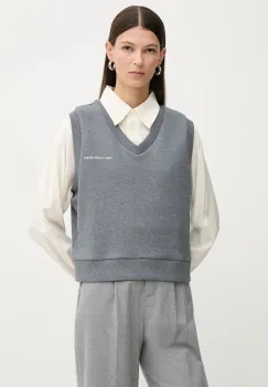 Marc O'Polo hanorac de bumbac culoarea gri, melanj, 5000007694 imagine