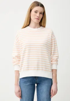 Marc O'Polo hanorac de bumbac culoarea portocaliu, cu imprimeu, 5000007892 imagine