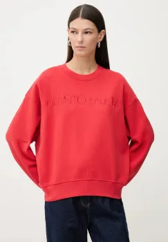 Marc O'Polo hanorac de bumbac culoarea rosu, uni, 600407354175 imagine