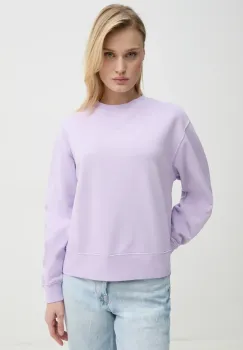 Marc O'Polo hanorac de bumbac femei, culoarea violet, cu imprimeu, 5000005959 imagine