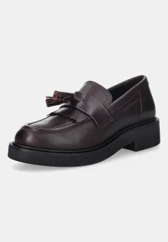 Marc O'Polo mocasini de piele Perla culoarea bordo, cu toc plat, 50818513207134 imagine