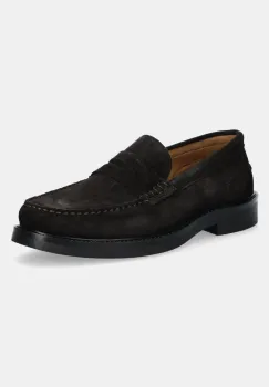 Marc O'Polo mocasini din piele intoarsa MILO 1B barbati, culoarea maro, 50128593402300 imagine