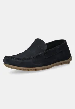 Marc O'Polo mocasini din piele intoarsa SVEN 4B barbati, culoarea bleumarin, 50328233101300 imagine