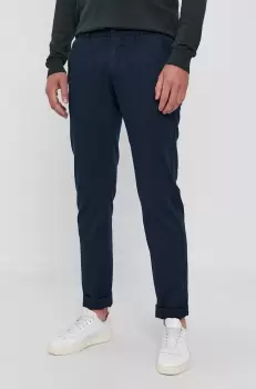 Marc O'Polo Pantaloni barbati, culoarea albastru marin, cu fason chinos imagine
