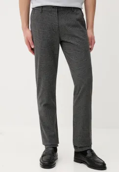 Marc O'Polo pantaloni camasa gri barbateasca, croita, 529020410220 imagine