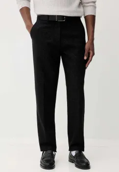 Marc O'Polo pantaloni cu lana culoare negru, de barbati drept 529017010198 imagine