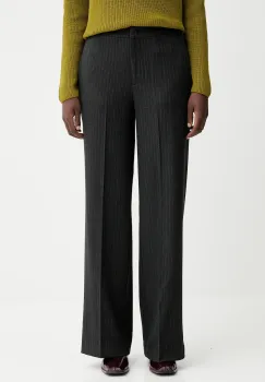 Marc O'Polo pantaloni culoarea gri, drept, high waist, M09026210187 imagine
