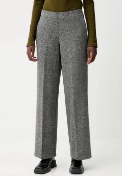 Marc O'Polo pantaloni culoarea gri, drept, high waist, M09304419053 imagine