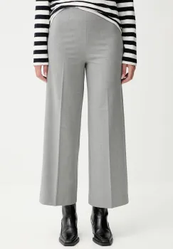 Marc O'Polo pantaloni culoarea gri, lat, high waist, M08015710423 imagine