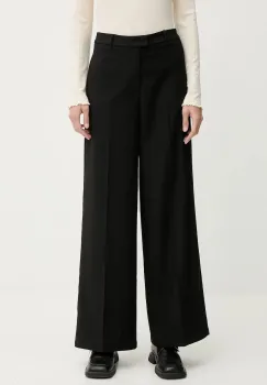 Marc O'Polo pantaloni culoarea negru, drept, high waist, 5000007946 imagine