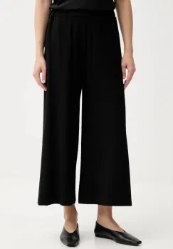 Marc O'Polo pantaloni culoarea negru, lat, high waist, 5000007214 imagine
