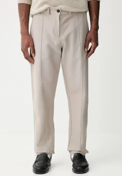 Marc O'Polo pantaloni de bumbac culoarea bej, drept, 526301519002 imagine