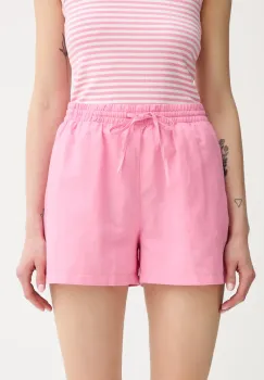 Marc O'Polo pantaloni scurti culoarea roz, uni, high waist, 5000006539 imagine
