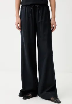 Marc O'Polo pantaloni wide leg pentru femei, cu amestec de in imagine