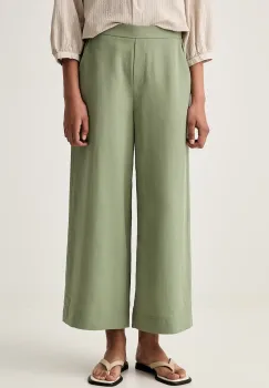 Marc O'Polo pantaloni wide leg pentru femei cu in imagine