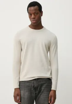 Marc O'Polo pulover de bumbac barbati, culoarea bej, light, 522512360248 imagine