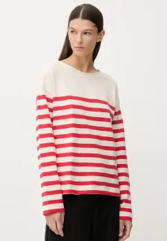 Marc O'Polo pulover de bumbac culoarea bej, light, 600304752021 imagine