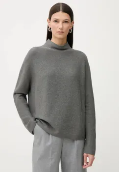 Marc O'Polo pulover de bumbac culoarea gri, light, cu turtleneck, 600600660271 imagine