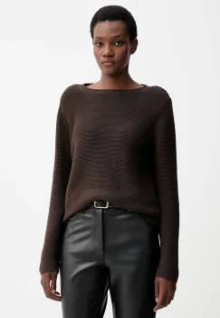 Marc O'Polo pulover de bumbac culoarea maro, 511605960113 imagine