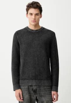 Marc O'Polo pulover de bumbac culoarea negru, 5000007901 imagine