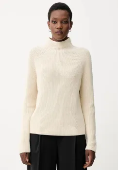Marc O'Polo pulover de bumbac culoarea negru, cu turtleneck, M09605960009 imagine