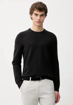 Marc O'Polo pulover de bumbac culoarea negru, light, 620502360074 imagine
