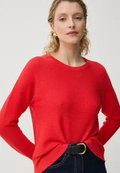 Marc O'Polo pulover de bumbac culoarea rosu, light, 5000005786 imagine