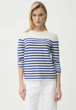 Marc O'Polo pulover de bumbac femei, culoarea bej, light, 502600660123 imagine