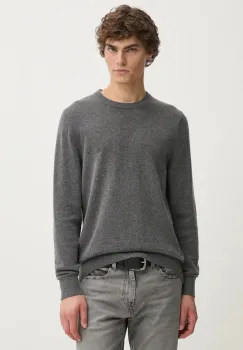 Marc O'Polo pulover din amestec de lana barbati, culoarea gri, light imagine