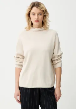 Marc O'Polo pulover din amestec de lana culoarea bej, light, cu turtleneck, 509511860481 imagine