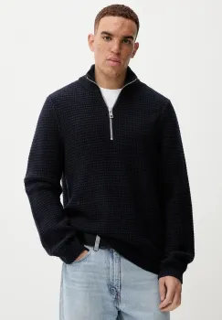 Marc O'Polo pulover din amestec de lana culoarea bleumarin, calduros, 5000007327 imagine