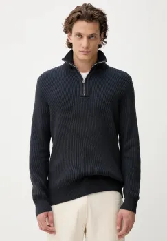 Marc O'Polo pulover din amestec de lana culoarea bleumarin, calduros, 529507960118 imagine