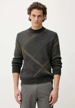 Marc O'Polo pulover din amestec de lana culoarea gri, calduros, 529509860122 imagine