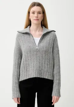 Marc O'Polo pulover din amestec de lana culoarea gri, cu turtleneck, 5000007474 imagine