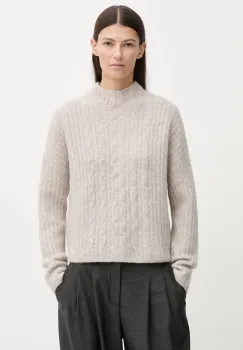 Marc O'Polo pulover din amestec de lana de alpaca culoarea bej, light, 510609460223 imagine