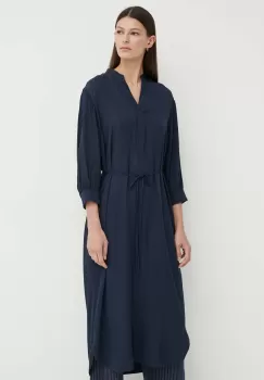 Marc O'Polo rochie culoarea albastru marin, midi, oversize imagine