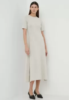 Marc O'Polo rochie culoarea bej, maxi, evazati imagine