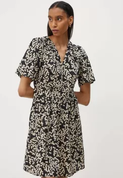 Marc O'Polo rochie culoarea negru, mini, evazati, 406109221417 imagine