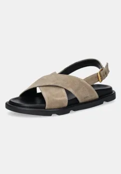 Marc O'Polo sandale de piele ADRIANA 3B femei, culoarea bej, 50318741106300 imagine