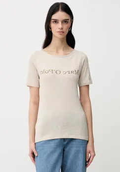 Marc O'Polo tricou culoarea bej, 504226151231 imagine