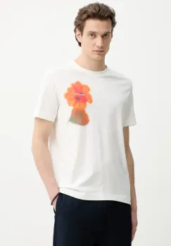 Marc O'Polo tricou din bumbac barbati, culoarea alb, modelator, 523230551190 imagine