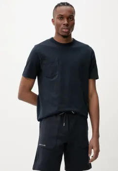 Marc O'Polo tricou din bumbac barbati, culoarea albastru marin, uni, M23217651204 imagine