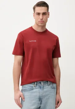 Marc O'Polo tricou din bumbac barbati, culoarea bordo, cu imprimeu, 523206451198 imagine