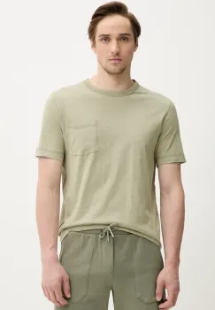 Marc O'Polo tricou din bumbac barbati, culoarea verde, uni, M23217651204 imagine