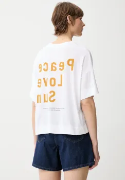 Marc O'Polo tricou din bumbac culoarea alb, 504206751235 imagine